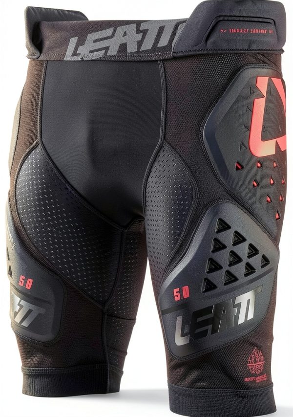 Leatt Cycling Shorts Black 3D Impact Foam-1