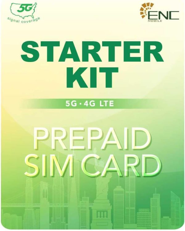ENC Mobile No Contract SIM Card Starter Kit-0