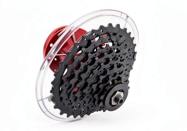 yukata Bike Spoke Protector Black Plastic Design-4