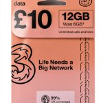 Three Mobile 12GB European Travel SIM-0