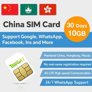 Mewfi 30 Days 10GB Prepaid SIM Card for Travelers-0