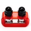 MUQIDA Dual Stud Bus Bar Terminal Block Nickel Brass Housing M10-4