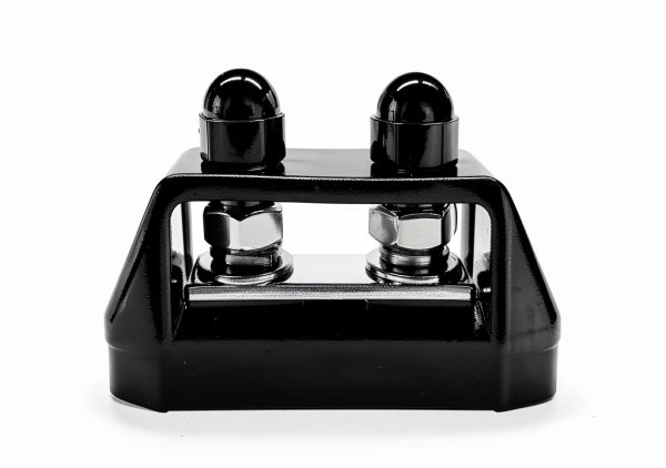 MUQIDA Dual Stud Bus Bar Terminal Block Nickel Brass Housing M10-1