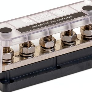 BEP 5‑Pole Panel Mount Screw Terminal 500A Grey Polycarbonate Model-0