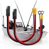 Marine Battery Connector MONDGE Quick Connect Kit 2 Pin Male Black Red-7