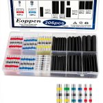 Eoppen Heat Shrink Solder Wire Connectors 206pcs En-23 Waterproof-0