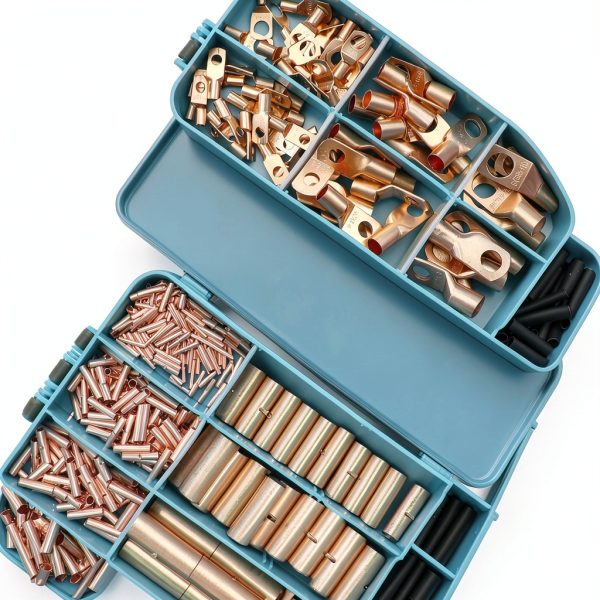 Fuzbaxy Pure Copper Butt Connectors Kit 1120pcs with 560 Shrink Tubes-2