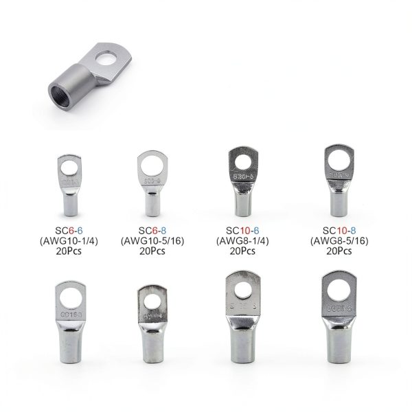 SC Ring Terminal Set Silver 125pcs SCA B Marine Grade Glarks-1