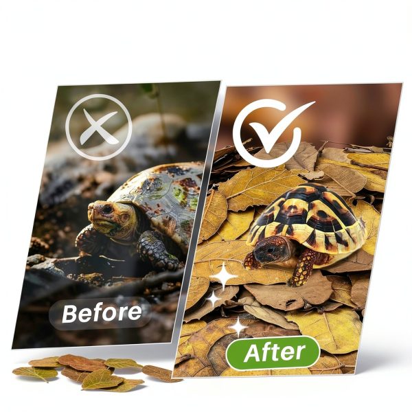 Dry Oak Leaf Litter 4.9oz MAQIHAN Reptile Substrate for Snakes-2