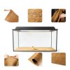 Haull 4 Pcs Reptile Carpet Pet Terrarium Floor Liners Bedding Substrate Liner Supplies Reptile Cage Mat Tank Accessories for Lizard Bearded Dragon Tortoise Snake Leopard (47 x 24 Inch, Coffee)-2