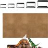 Haull 4 Pcs Reptile Carpet Pet Terrarium Floor Liners Bedding Substrate Liner Supplies Reptile Cage Mat Tank Accessories for Lizard Bearded Dragon Tortoise Snake Leopard (47 x 24 Inch, Coffee)-1