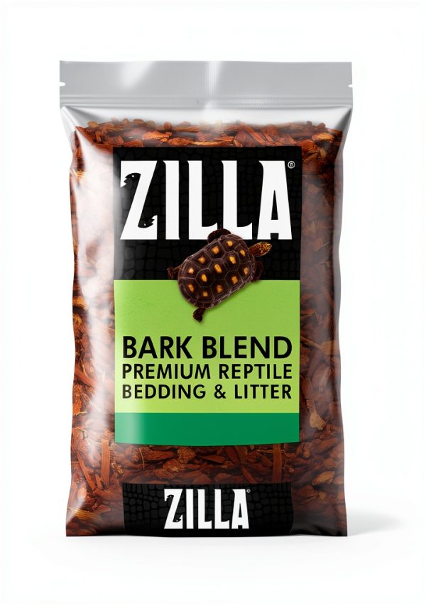 Zilla Reptile Terrarium Bedding Substrate Bark Blend, 8 Quart-8