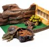 120 Gallon Reptile Terrarium Mat Liner, 96" X 24" Bearded Dragon Tank Accessories, Bearded Dragon Substrate flooring for 4x2x2 Reptile Enclosure, Reptile Bedding Carpet for Gecko,Lizard, Black-2