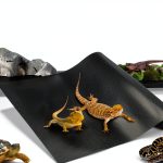 120 Gallon Reptile Terrarium Mat Liner, 96" X 24" Bearded Dragon Tank Accessories, Bearded Dragon Substrate flooring for 4x2x2 Reptile Enclosure, Reptile Bedding Carpet for Gecko,Lizard, Black-0