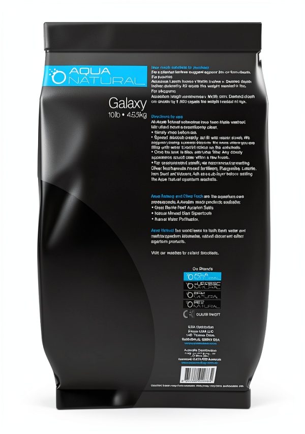 Aqua Natural Galaxy Sand 10lb Black Substrate Aquascaping Terrariums-2